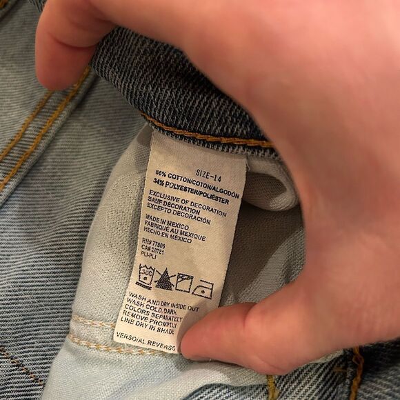 Tommy Hilfiger Women’s Size 14 Hipster Denim Cotton Light Blue Jeans - Picture 6 of 11